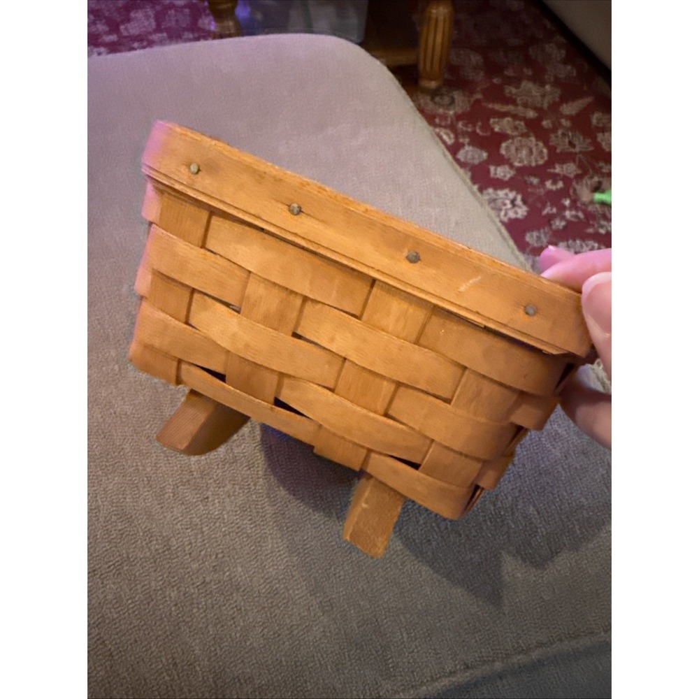 Longaberger Cradle Rocking Basket 1991 Vintage Doll Vintage (TD)